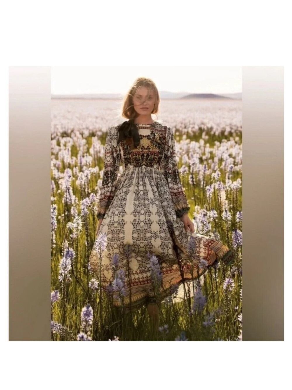 Anthropologie Bhanuni by Jyoti “Far Fields” Beaded Midi Dress – Size 4